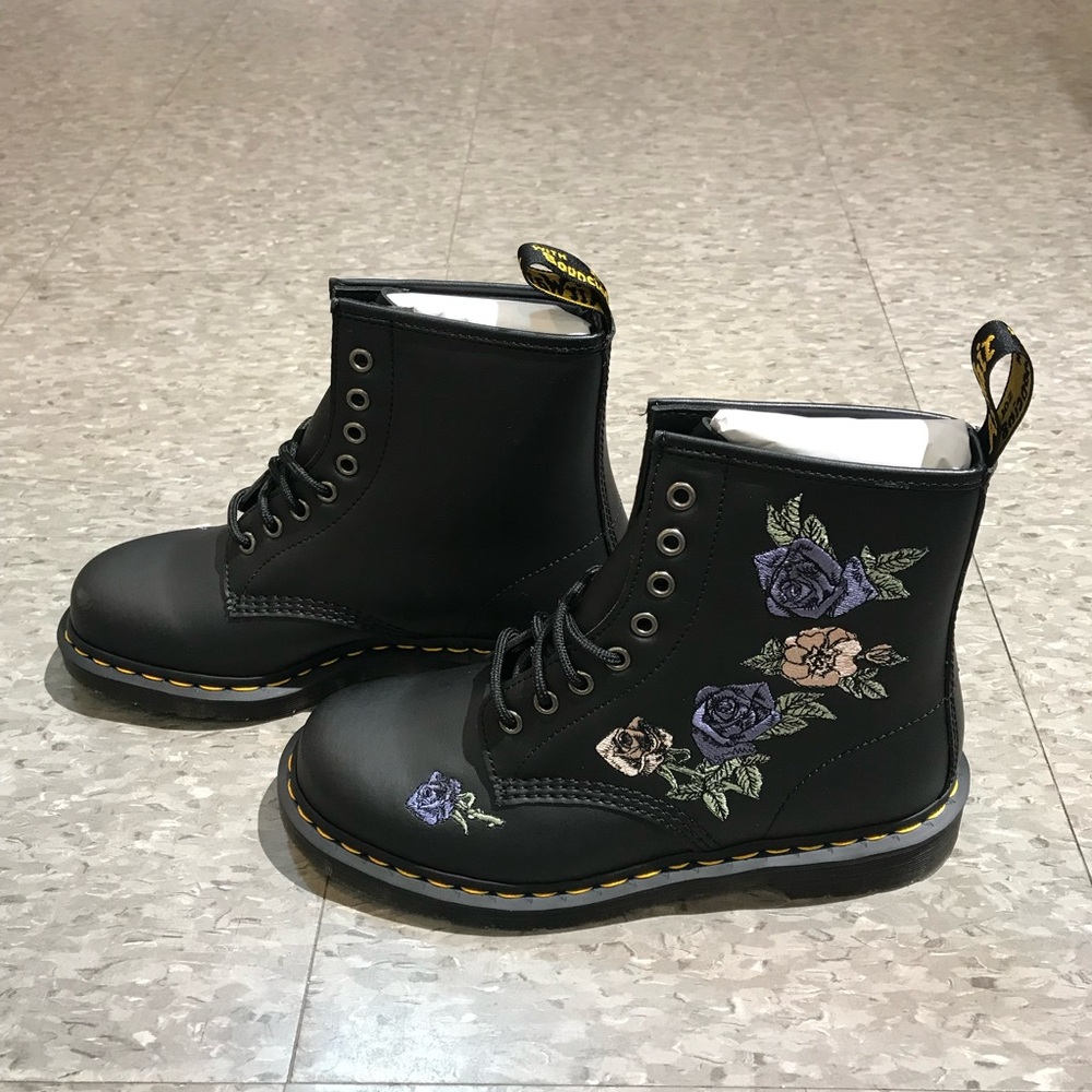 [BNIB] Dr Martens Original 1460 Vonda Black Genix Nappa Lace Up Boots US 7 US 8 - Picture 3 of 16